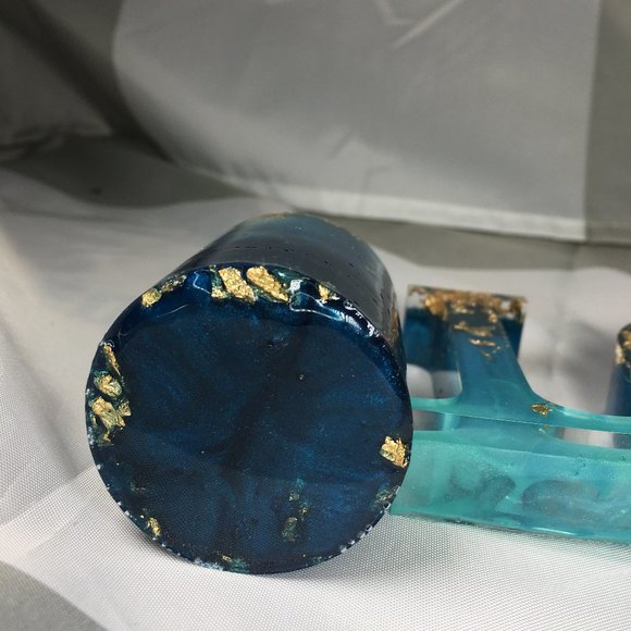 Resin Love Sign  2 matching Votive Candle Holders - Picture 9 of 12